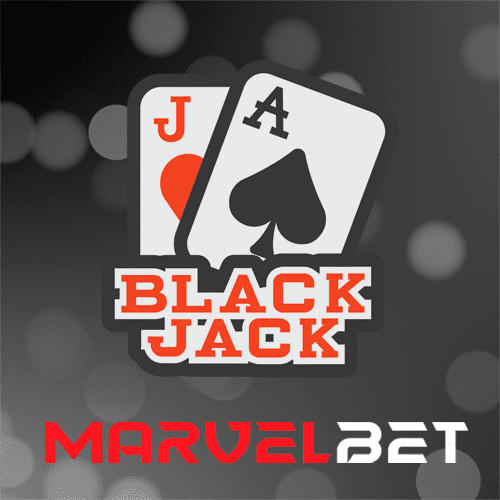 Blackjack game in live casino section of the Marvelbet website