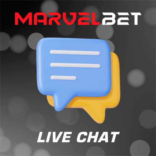 Chat on the Marvelbet website is the most convenient and fastest way to get support from the bookmaker