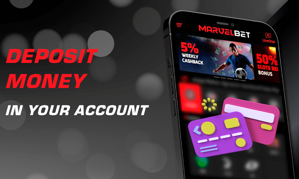 A step-by-step instruction on how to make a deposit on Marvelbet