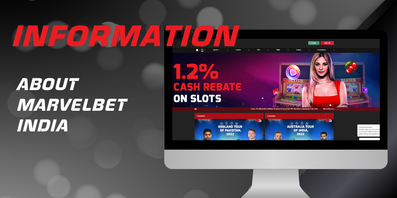 The table with all information and features of MarvelBet bookmaker