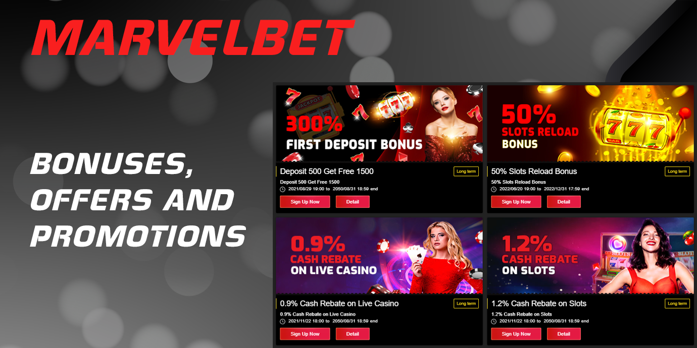 All kinds of bonuses that Marvelbet offers to Indian bettors